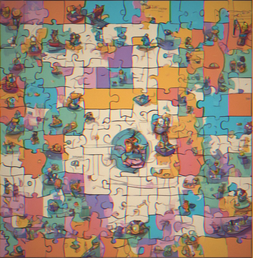 Grid-based puzzle interface showing player agency with multiple colored paths intersecting at a central node